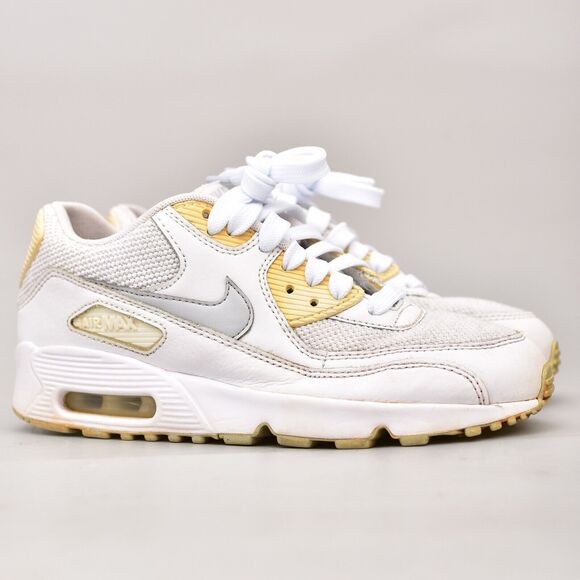 Nike Air Max 90 Mesh SE Youth Kids Size 5Y Women 6.5  Sneakers AA0570 100 White - Picture 9 of 9